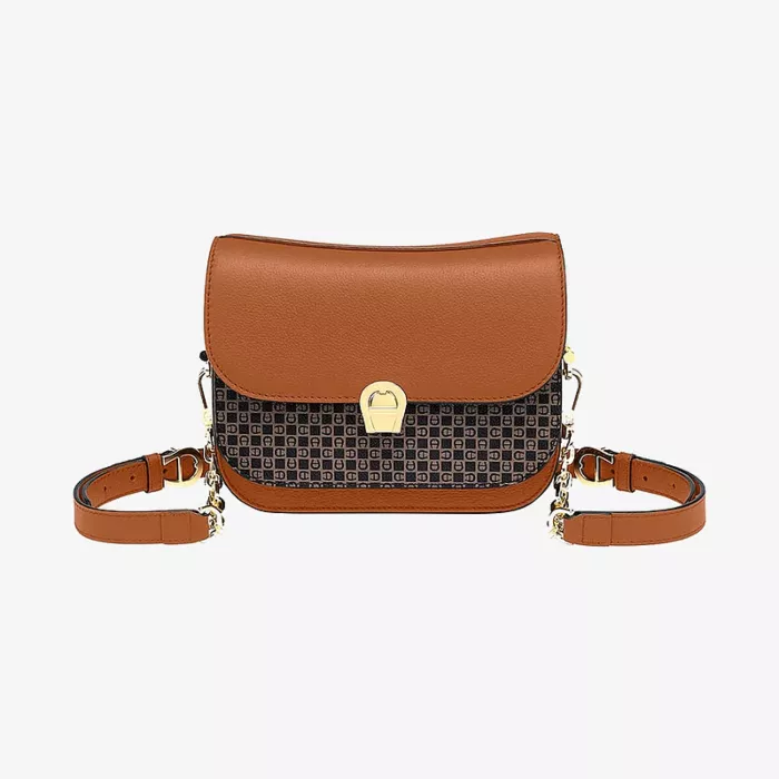 Aigner Mariella Cognac Brown Crossbody Bag S — view 1