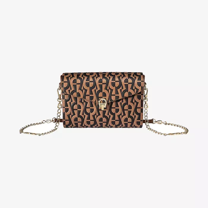 Aigner Pria Maple Brown Crossbody Bag — view 1