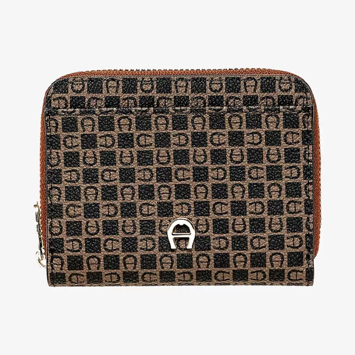 Aigner Fashion Cognac Brown Purse — view 1