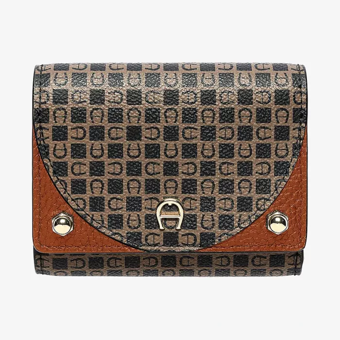 Aigner Diadora Cognac Brown Purse — view 1