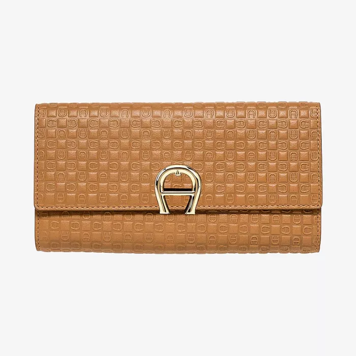 Aigner Giulietta Maple Brown Bill and Card Case — view 1