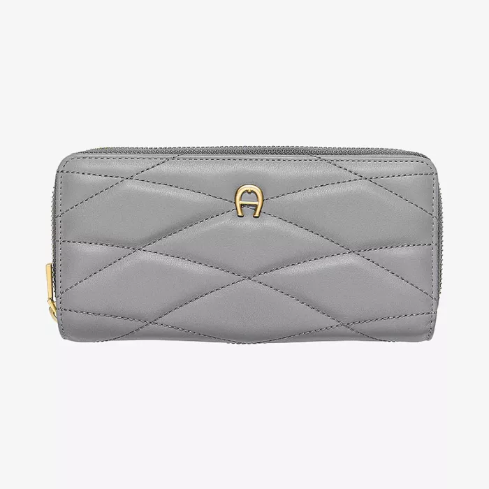 Aigner Maggie Industrial Grey Bill and Card Case — view 1
