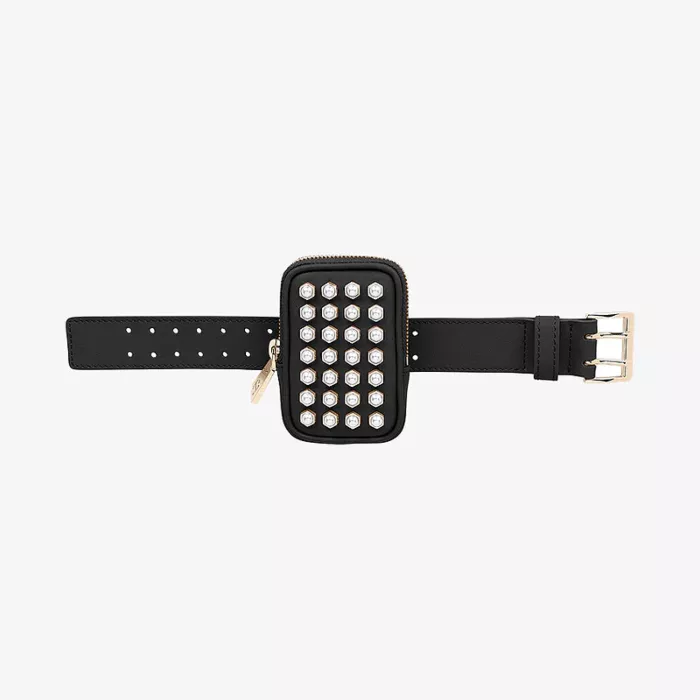 Aigner حقيبة معصم عصرية سوداء — عرض 1