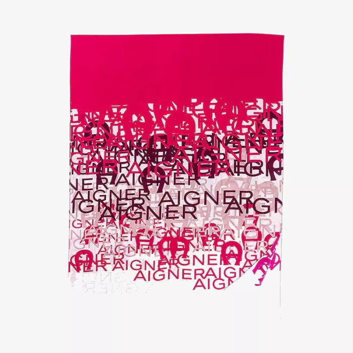 Aigner A Logo Orchid Pink Scarf — view 1