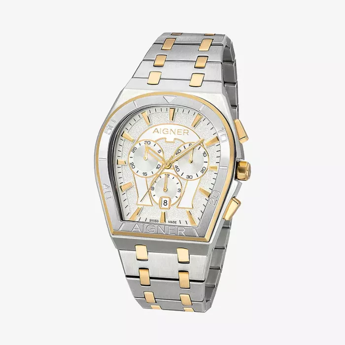 Aigner ساعة فاشن وردي ذهبي و أزرق — عرض 1
