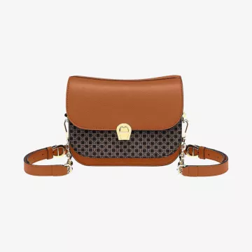 Aigner Mariella Cognac Brown Crossbody Bag S — view 1