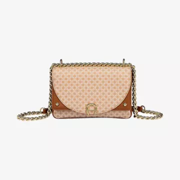 Aigner Diadora Cognac Brown Crossbody Bag XS — view 1