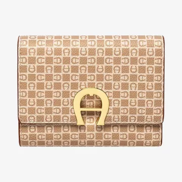 Aigner Fashion Cognac Brown Card Holder — view 1