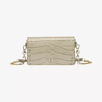 Aigner Fashion Reed Green Pouch — view 1