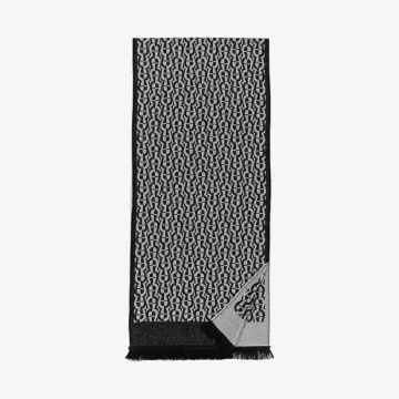 Aigner A Logo Industrial Grey Scarf — view 1