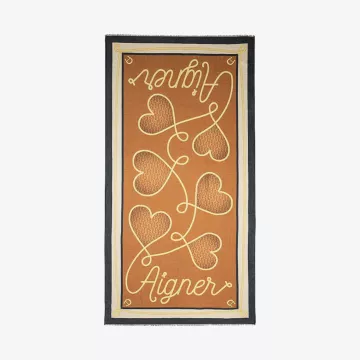 Aigner Seasonal Fox Brown Scarf — view 1