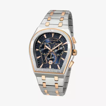 Aigner Fashion Gold & White Watch — view 1